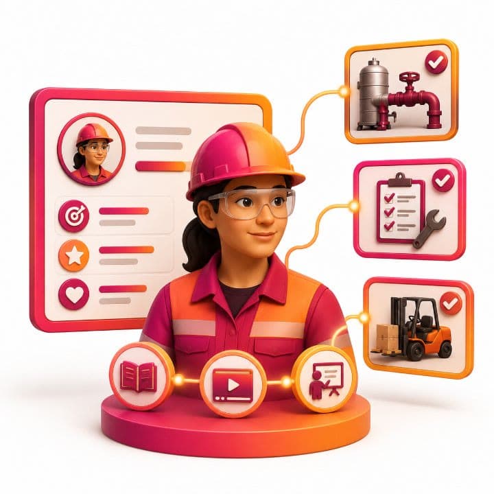 Practical, role-based learning with real-world tasks and checklists