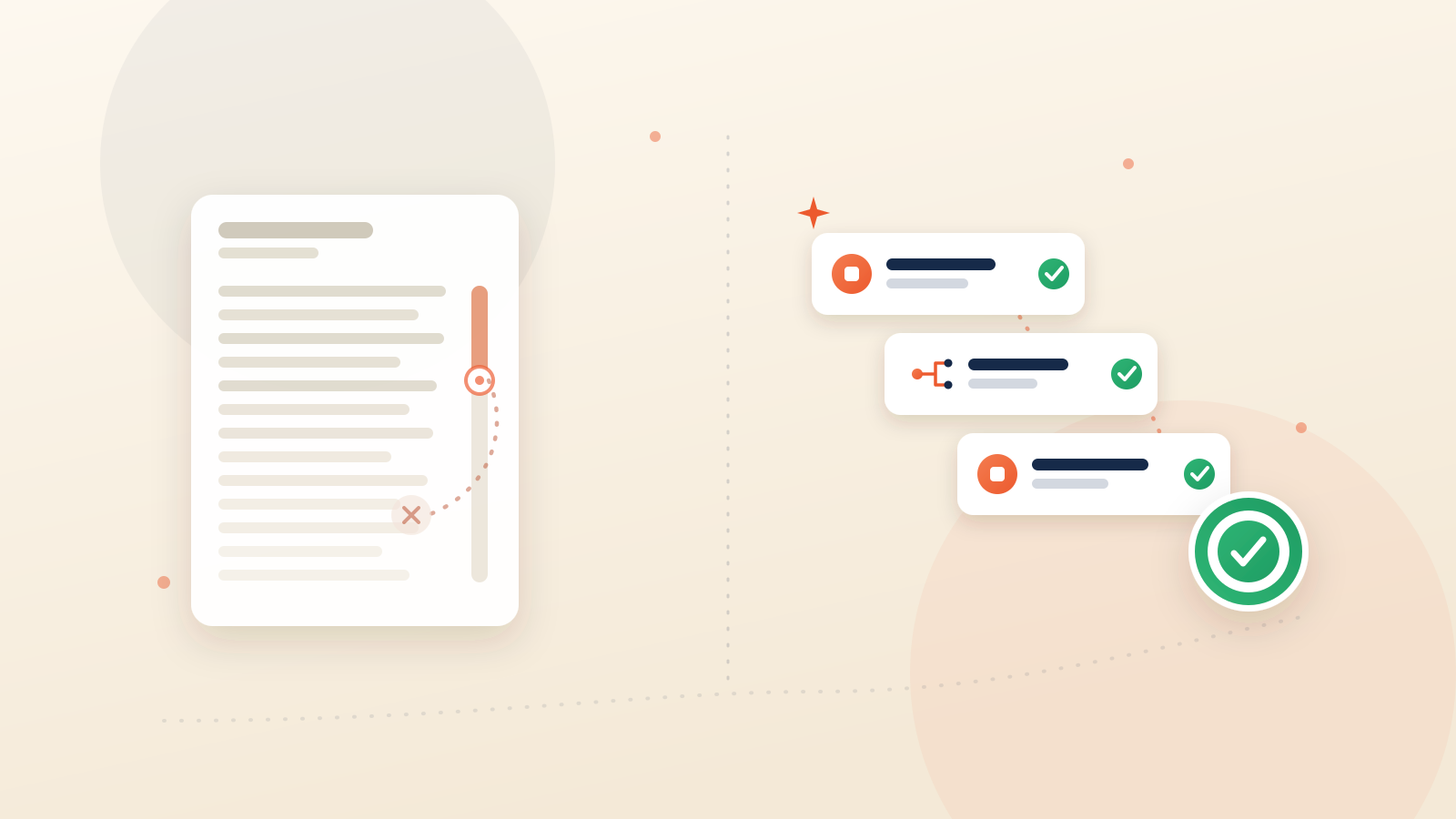 Two compliance training paths side by side — a long single-sitting module people click through versus short, scenario-based sessions employees actually complete